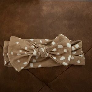 Copper Pearl Headband Bow